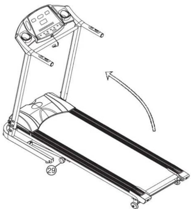 CHRISTOPEIT SPORT LB 1 - Comment déplacer / ranger votre tapis de course: - 1