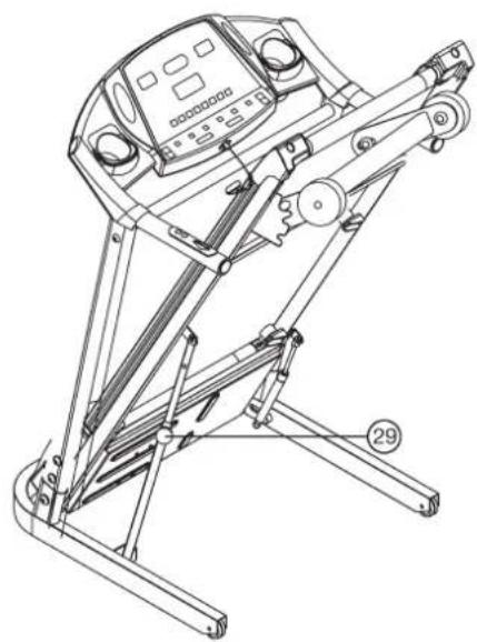 CHRISTOPEIT SPORT LB 1 - Methode om uw loopband te verplaatsen/ op te bergen: - 2