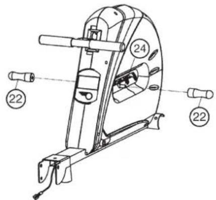 Christopeit Cambridge II - Step 1: Attach the hand grips (30) at the grip axle (9). - 1
