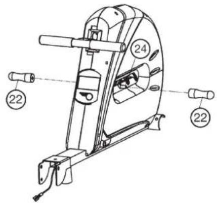 Christopeit Cambridge II - Étape n° 2 Montage du tube d'appui avant (2) sur le chassin (1). - 1