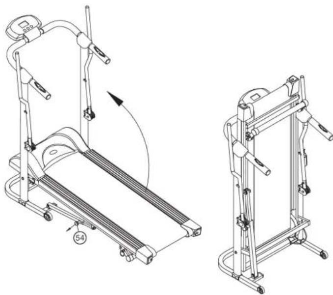 Christopeit WALKER de Luxe - How to move/store your treadmill: - 1