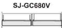 SHARP SJGC700VBK - Munahoidikud (121tk) ja sulgur - 2