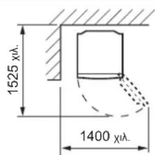 SHARP SJGC700VBK - Αφήστε αρκετό χώρο εξαερισμού γύρω από το ψυγείο. - 2