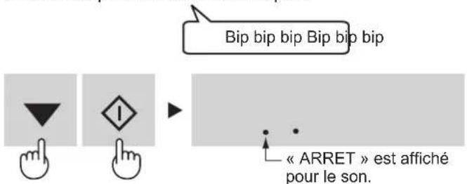 SHARP SJGC700VBK - Pour régler le son sur « ARRÊT » - 1