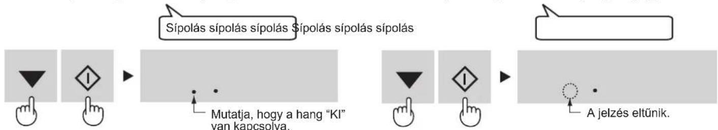 SHARP SJGC700VBK - A hang "BE" kapcsolásához - 1