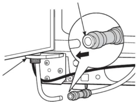GE GSS25GSHSS - DISCONNECT THE WATER COUPLING (on some models) - 1