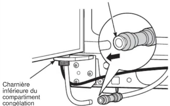 GE GSS25GSHSS - DEBRANCHEZ LE RACCORD D'ALIMENTATION D'EAU - 1