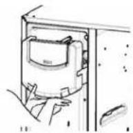 GE GSS25GSHSS - Dans le cas des modeles avec distributeur, pour atteindre la glace ou l'interrupteur : - 2
