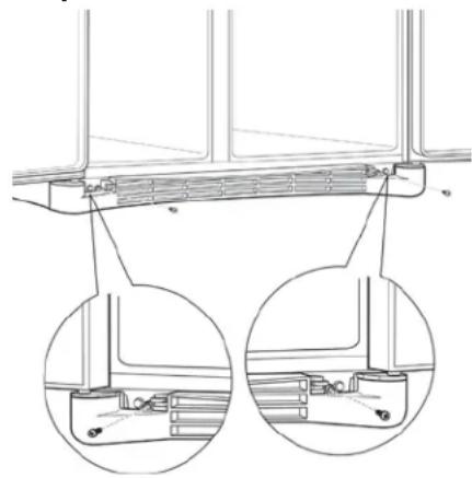 GE GSS25GSHSS - REMOVE THE BASE GRILLE - 1