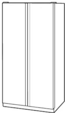 GE GSE25GGHBB - CLOSE THE FREEZER AND REFRIGERATOR DOORS - 1