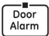 GE GSE25GGHBB - Door Alarm (on some models) - 2
