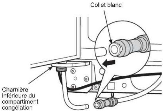 GE GSE25GGHBB - DÉBRANCHEZ LE RACCORD D'ALIMENTATION D'EAU - 1