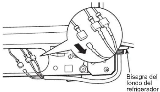 GE GSE25GGHBB - ⑤ DESCONECTE LOS CONECTADORES ELÉCTRICOS (en algunos modelos) - 1