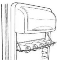 GE GSE25GGHBB - Estante de vino/bebidas en la puerta - 1