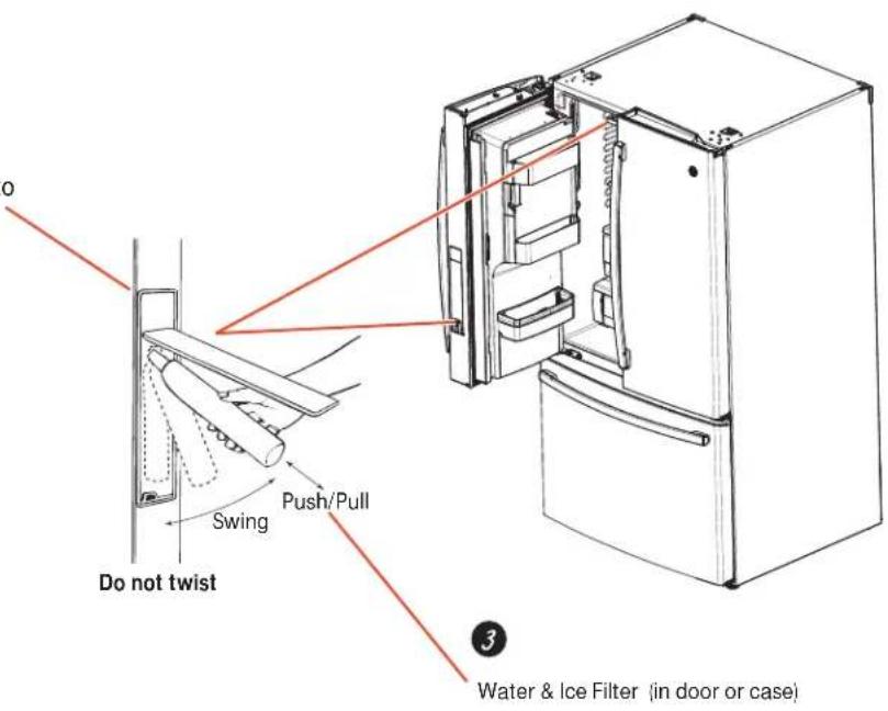 GE GFE29HSDSS - Installing the filter cartridge - 2
