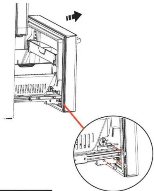 GE GFE29HSDSS - RETIRE LA PUERTA DEL FREEZER - 1
