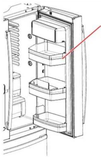 GE GFE29HSDSS - Bac à produits laitiers non réglable - 1