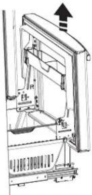GE GFE29HSDSS - A PRECAUCION Riesgo al levantar la puerta - 1