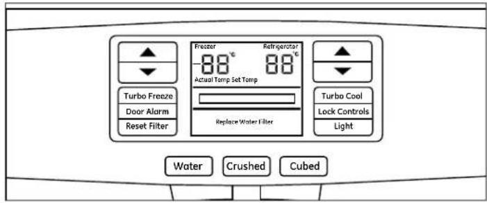 GE GFE29HSDSS - About the controls with temperature settings. - 2