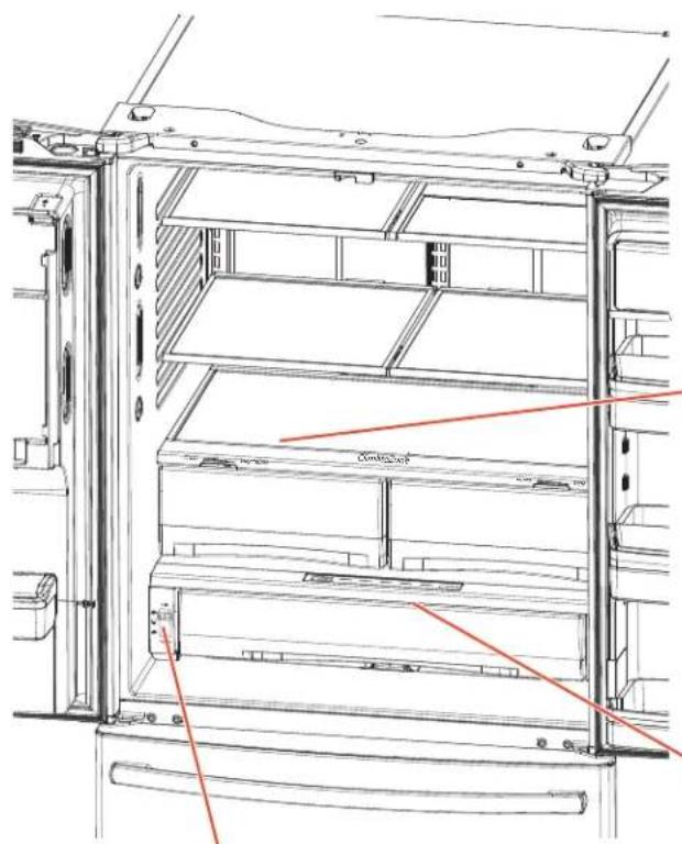GE GFE29HSDSS - Non-Adjustable Bins on the Door - 1