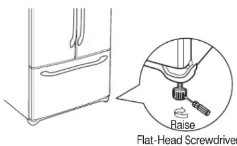 GE GFE26GSHSS - LEVEL THE REFRIGERATOR - 1