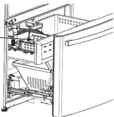 GE GFE26GSHSS - Seau à glaçons et distributeur* - 1