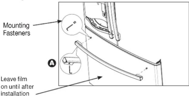 GE GFE26GSHSS - REMOVE THE FREEZER DOOR HANDLE - 1