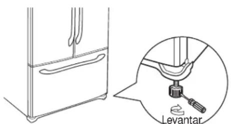 GE GFE26GSHSS - NIVELACION DEL REFRIGERADOR - 1