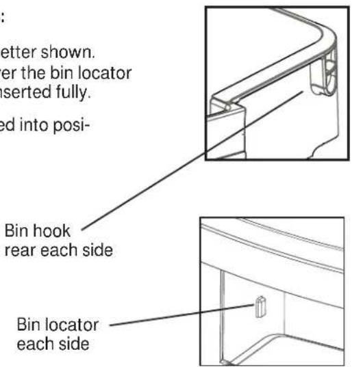 GE GFE26GSHSS - To place bins into doors: - 3