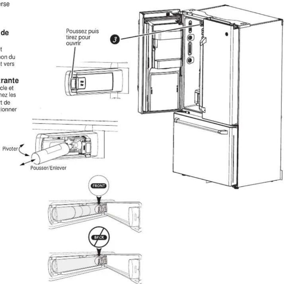 GE GFE26GSHSS - Installation de la cartouche filtrante - 1