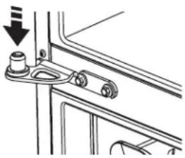 GE GFE26GSHSS - REINSTALLACION DE LAS PUERTAS DEL REFRIGERADOR (cont.) - 1