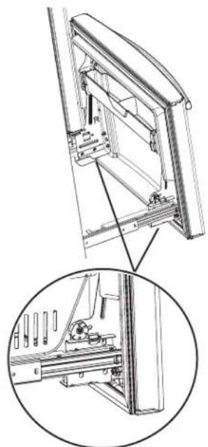 GE GFE26GGHBB - NIVELACION DE LA PUERTA DEL FREEZER - 1