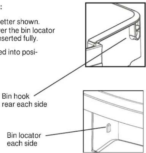 GE GFE26GGHBB - To place bins into doors: - 3