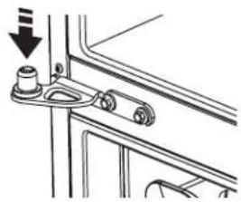 GE GFE26GGHBB - REINSTALLACION DE LAS PUERTAS DEL REFRIGERADOR (cont.) - 1