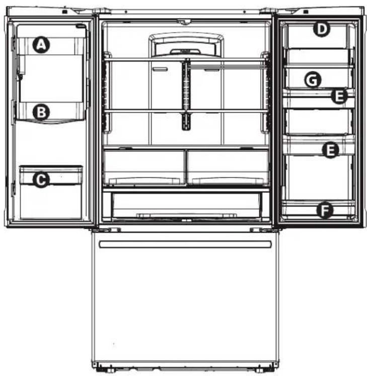 GE GFE26GGHBB - LEVEL THE REFRIGERATOR DOORS - 5