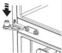 GE GFE26GGHBB - REINSTALLATION DES PORTES DU RÉFRIGÉRATEUR - 1