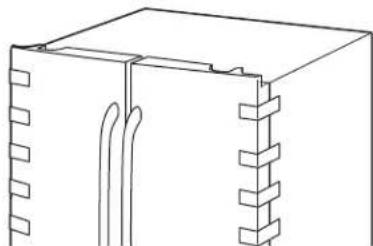 GE GFE26GGHBB - REMOVE THE REFRIGERATOR DOORS - 1