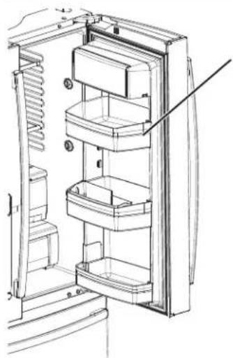 GE GFE26GGHBB - Recipiente de Lacteos No Ajustable - 1