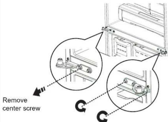Remove center screw