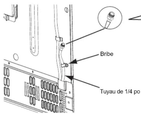 Bribe Tuyau de 1/4 po