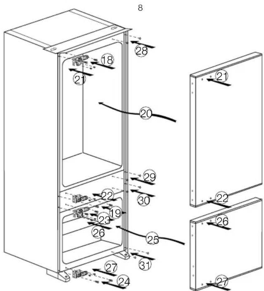 TEKA CI2 350 NF - Reversing the doors - 2