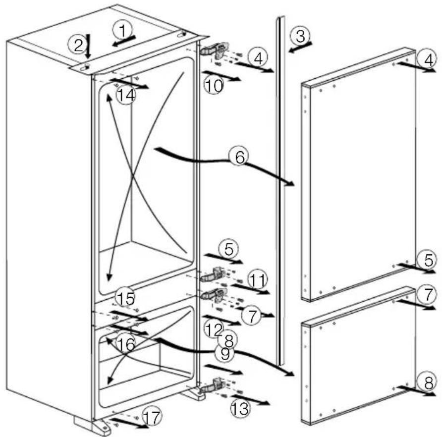 TEKA CI2 350 NF - Reversing the doors - 1