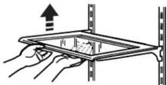 KITCHENAID Architect KSSC48QVS - To remove and replace a shelf/frame: - 1