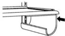 KITCHENAID Architect KSSC48QVS - Para quitar y volver a colocar el portabotellas: - 1