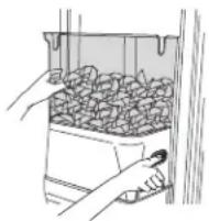 KITCHENAID Architect KSSC48QVS - To Remove and Replace the Ice Storage Bin: - 1