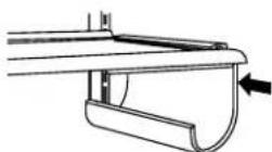 KITCHENAID Architect KSSC48QVS - Pour retirer et réinstaller le casier à vin : - 1