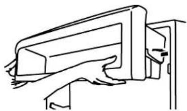 KITCHENAID Architect KSSC48QVS - Pour enlever et réinstaller le compartiment utilitaire : - 1