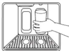 KITCHENAID Architect KSSC48QVS - Para despachar agua: - 1