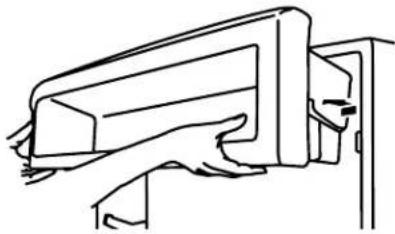 KITCHENAID KSSO48FTX - To remove and replace the utility bin: - 1
