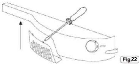 HOOVER HVBF 5172BHK - Substituição da lampada - 1